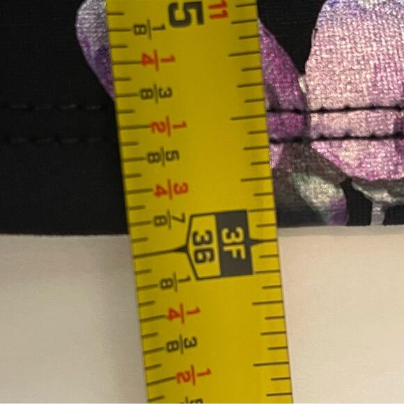 Stella & Julie Black W Metallic Floral Print Party WhimsiGoth Dress NWOT Size 6 - Picture 13 of 13